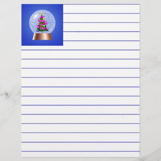 Weihnachtsbaum Snow Globe (Vorderseite)