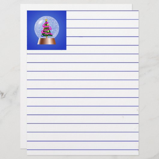 Weihnachtsbaum Snow Globe (Vorne/Hinten)