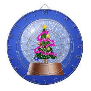Weihnachtsbaum Snow Globe Dartscheibe