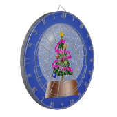 Weihnachtsbaum Snow Globe Dartscheibe (Vorderseite Links)
