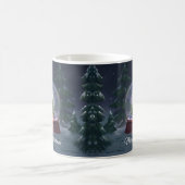 Weihnachtsbaum Snow Globe Kaffeetasse (Mittel)