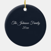 Weihnachtsbaum Snow Globe Keramik Ornament (Hinten)