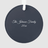 Weihnachtsbaum Snow Globe Ornament (Rückseite)