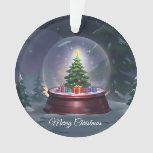 Weihnachtsbaum Snow Globe Ornament