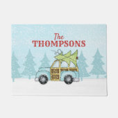 Weihnachtsbaum Snowflake Car Personalisiert Fußmatte (Vorderseite)