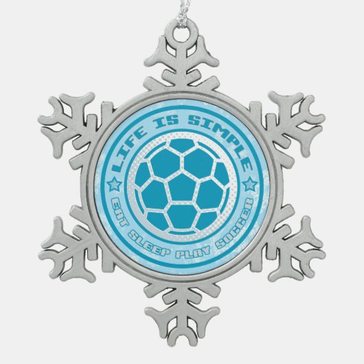 Weihnachtsbaum Snowflake Ornament (Vorderseite)