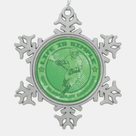 Weihnachtsbaum Snowflake Ornament, Weihnachten Schneeflocken Zinn-Ornament