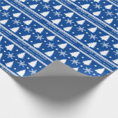 Weihnachtsbaum Snowflake Wählen Sie Ihre Farbe Geschenkpapier (Ecke)