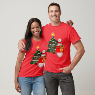 Weihnachtsbaum Snowman Holiday Niedlich T-Shirt