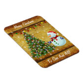 Weihnachtsbaum Snowman Magnet (Rechte Seite)