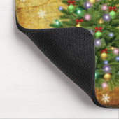 Weihnachtsbaum Snowman Mousepad (Ecke)