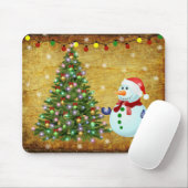 Weihnachtsbaum Snowman Mousepad (Mit Mouse)