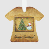 Weihnachtsbaum Snowman Ornament (Rückseite)