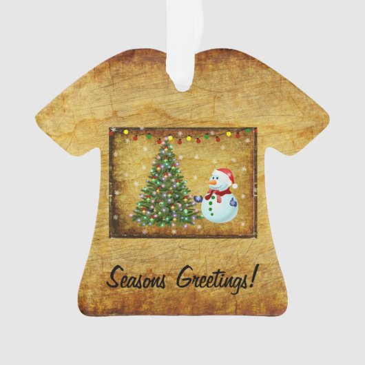 Weihnachtsbaum Snowman Ornament (Vorderseite)