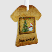 Weihnachtsbaum Snowman Ornament (Vorderseite)