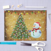 Weihnachtsbaum Snowman Seidenpapier (Handwerk)