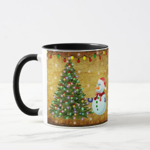 Weihnachtsbaum Snowman Tasse