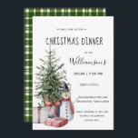 Weihnachtsbaum Snowman Weihnachtsessen Einladung<br><div class="desc">Weihnachtsbaum Snowman Weihnachtsessen Einladung, die perfekte Einladung für Ihre Ansammlung Urlaub. Die Einladung beinhaltet einen Weihnachtsbaum in Aquarellen, umgeben von Geschenken und einem bezaubernden Schneemann. Unsere hochauflösende Vorlage macht es Ihnen so einfach, Ihre Einladung anzupassen. Wenn Sie Ihre Einladung noch weiter anpassen möchten, nutzen Sie bitte den Link "Weiter anpassen"....</div>