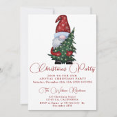 Weihnachtsbaum Snowman Weihnachtsfeier Party Einla Einladung (Vorderseite)