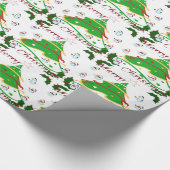 Weihnachtsbaum & Snowmen - Geschenkpapier (Ecke)