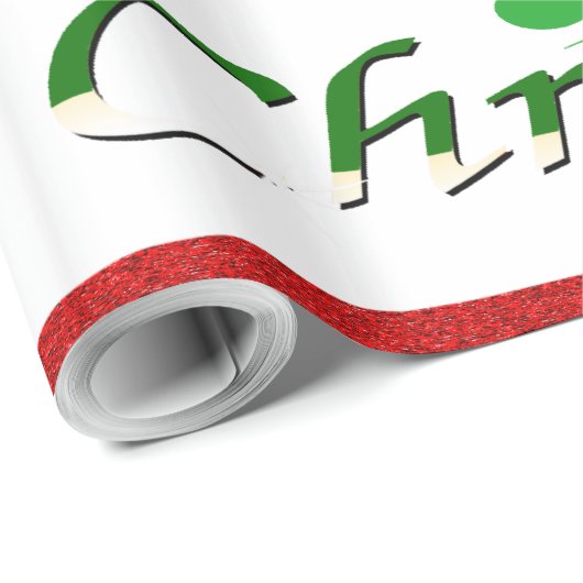 Weihnachtsbaum & Snowmen - Geschenkpapier (Rolleneckpunkt)