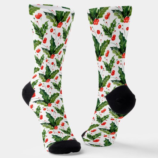Weihnachtsbaum Socken (Gewinkelt)