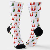 Weihnachtsbaum Socken (Gewinkelt)