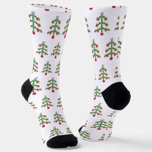 Weihnachtsbaum Socken (Gewinkelt)