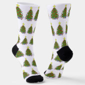 Weihnachtsbaum Socken (Gewinkelt)
