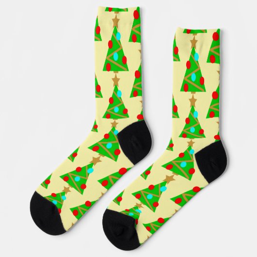 Weihnachtsbaum-Socken Socken (Linkes Detail)