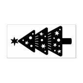 Weihnachtsbaum, solides Design Holz Gummistempel (Prägung)