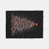 Weihnachtsbaum Sonnen Weihnachten Weihnachten 2024 Fleecedecke (Vorderseite (Horizontal))