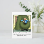 Weihnachtsbaum Spaß Postkarte (Stehend Vorderseite)