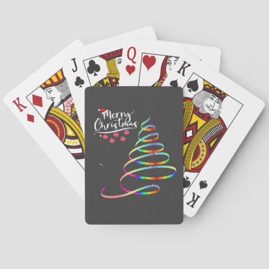 Weihnachtsbaum Spielkarten (Rückseite)