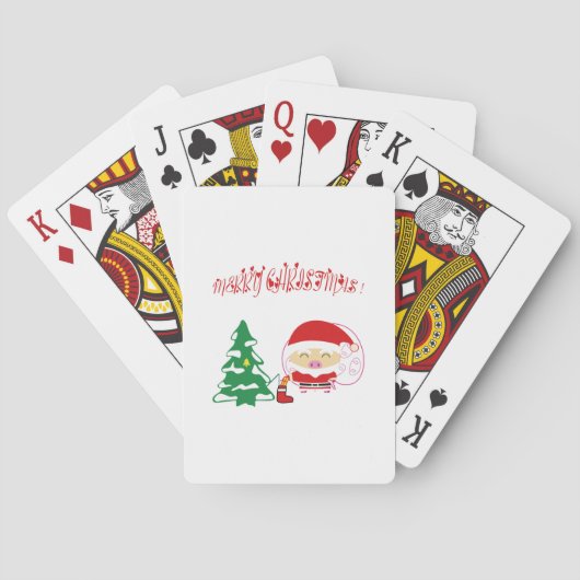 Weihnachtsbaum Spielkarten (Rückseite)