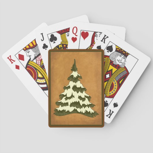 Weihnachtsbaum Spielkarten (Rückseite)