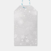 Weihnachtsbaum, Spritzer Paint, Primärfarben Geschenkanhänger (Rückseite)