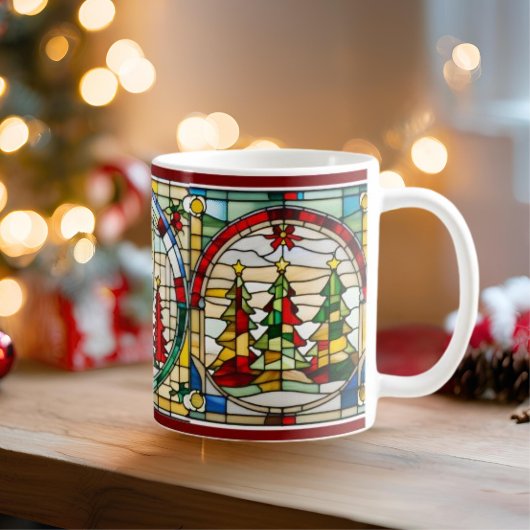Weihnachtsbaum Stain Glass Weihnachtszeit Tasse