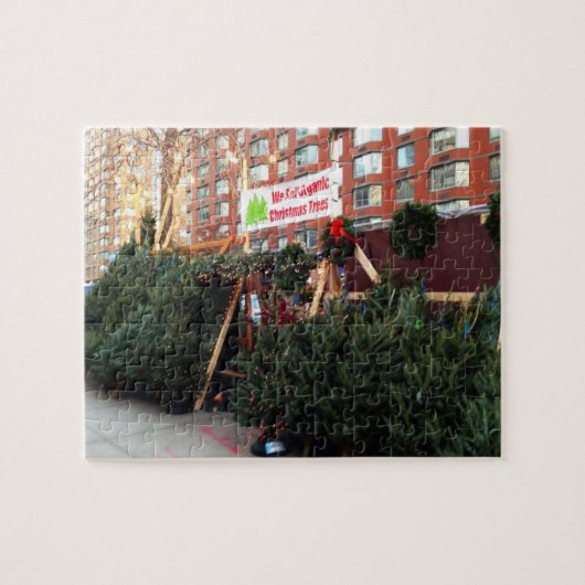 Weihnachtsbaum Stand Upper West Side New York City Puzzle (Horizontal)