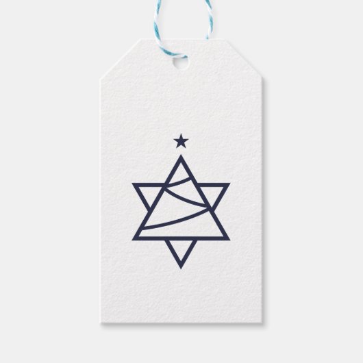 Weihnachtsbaum-Star von David Geschenkanhänger (Vorderseite)