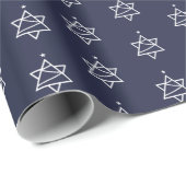 Weihnachtsbaum-Star von David Geschenkpapier (Rolleneckpunkt)