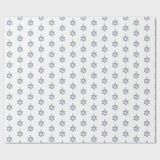 Weihnachtsbaum-Star von David Geschenkpapier (Flach)