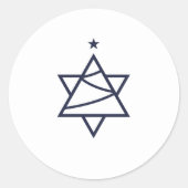 Weihnachtsbaum Star von David Umschlag Aufkleber (Vorderseite)