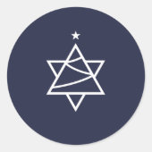Weihnachtsbaum Star von David Umschlag Aufkleber (Vorderseite)
