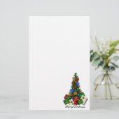 Weihnachtsbaum stationär briefpapier (Stehend Vorderseite)