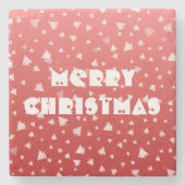 Weihnachtsbaum Steinuntersetzer (Vorderseite)