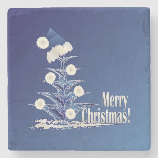 Weihnachtsbaum Steinuntersetzer (Vorderseite)