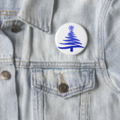 Weihnachtsbaum Stencil Cobalt Blue Button (Beispiel)
