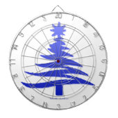 Weihnachtsbaum Stencil Cobalt Blue Dartscheibe (vorne)
