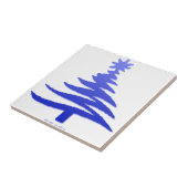 Weihnachtsbaum Stencil Cobalt Blue Fliese (Seite)